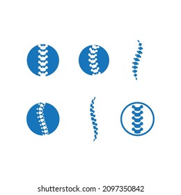 Spine diagnostics symbol logo template vector illustration design