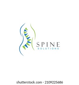 Spine diagnostics symbol logo template vector illustration design 