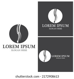 Spine diagnostics symbol logo template vector illustration design 
