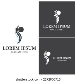 Spine diagnostics symbol logo template vector illustration design 