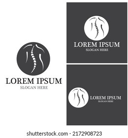 Spine diagnostics symbol logo template vector illustration design 