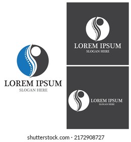 Spine diagnostics symbol logo template vector illustration design 