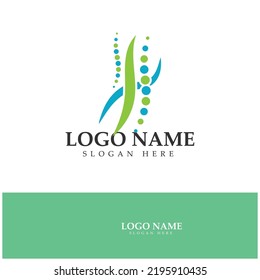 Spine diagnostics symbol logo template vector illustration design 