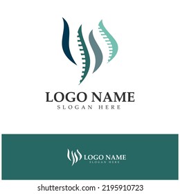 Spine diagnostics symbol logo template vector illustration design 