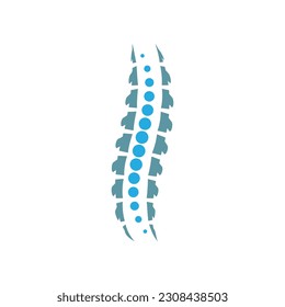 Spine diagnostics symbol logo template vector illustration design