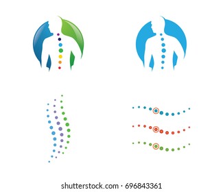 Spine diagnostics symbol logo template vector illustration design 