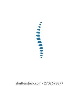 Símbolo de diagnóstico de la columna vertebral logo Vector