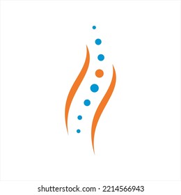 Spine Diagnostics Vector Illustration logo design.