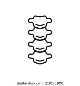 Spine Icon Editable Stroke Stock Vector (royalty Free) 2181731831 