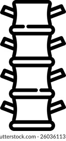 Spine Icon Line Vector Illustration