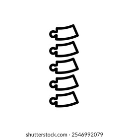 Spine icon linear logo isolated