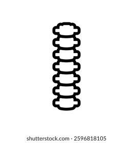 Spine icon logo design template isolated illustration