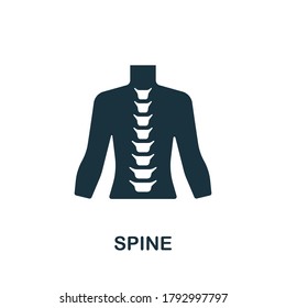 Spine icon. Simple element from internal organs collection. Creative Spine icon for web design, templates, infographics and more