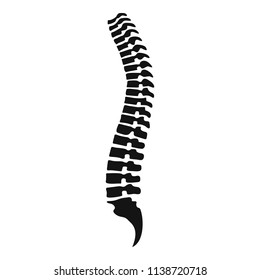 Spine Icon. Simple Illustration Of Spine Vector Icon For Web Design Isolated On White Background