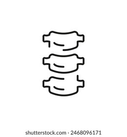 Spine icon. Simple spine icon for social media, app, and web design. Vector illustration.