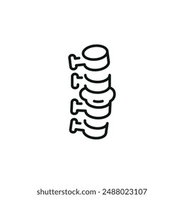 Spine icon. Simple spine icon for social media, app, and web design. Vector illustration.