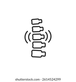 Spine icon. Simple spine icon for social media, app, and web design. Vector illustration.
