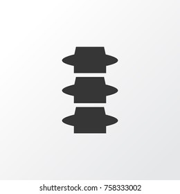 Spine Icon Symbol. Premium Quality Isolated Backbone Element In Trendy Style.