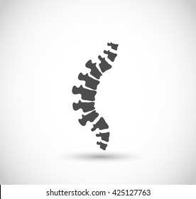 Spine icon vector 