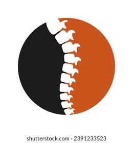 Spine icon,vector illustration logo template