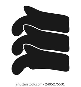 Spine icon,vector illustration logo template