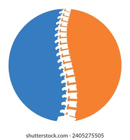 Spine icon,vector illustration logo template