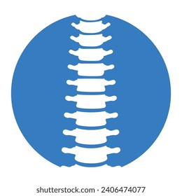 Rückensymbol, Vektorgrafik-Logo-Vorlage