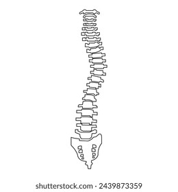 Wirbelsäule-Symbol, Vektor-Illustration Logo-Vorlage