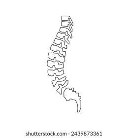 Spine icon,vector illustration logo template