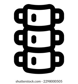 spine Illustration vector icon illustration asset