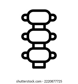 Wirbelsäulensymbol, Vektorgrafik