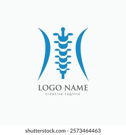 Spine logo, Chiropractic Logo Design, Spine fully editable vector logo template