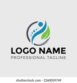 Spine Logo Design Concept Template