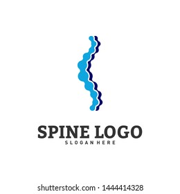 Spine logo design concept vector. Chiropractic logo template. Medical Spine Logo vector