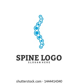 Spine logo design concept vector. Chiropractic logo template. Medical Spine Logo vector