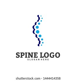 Spine logo design concept vector. Chiropractic logo template. Medical Spine Logo vector