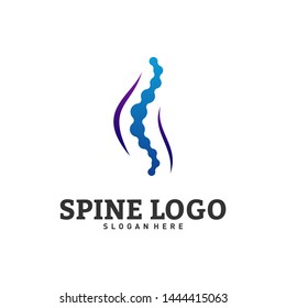 Spine logo design concept vector. Chiropractic logo template. Medical Spine Logo vector