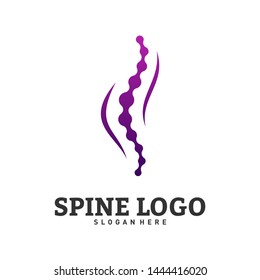 Spine logo design concept vector. Chiropractic logo template. Medical Spine Logo vector