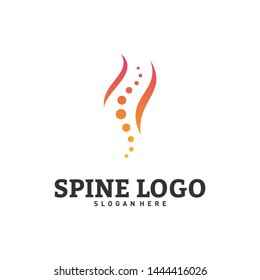Spine logo design concept vector. Chiropractic logo template. Medical Spine Logo vector