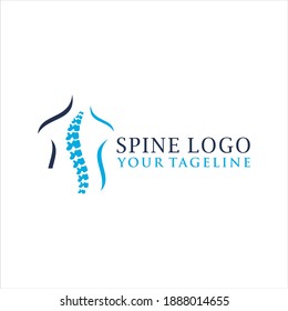 Spine logo design, Medical Chiropractic Logo In White Isolated Background, Chiropractic Logo Template Design Vector, Emblem, Design Concept, Creative Symbol, Icon