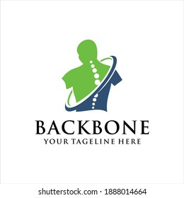 Spine logo design, Medical Chiropractic Logo In White Isolated Background, Chiropractic Logo Template Design Vector, Emblem, Design Concept, Creative Symbol, Icon