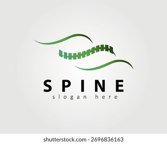 Icono simple del diseño del logotipo de la espina dorsal para su compañía