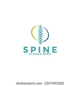 Spine logo design template icon,Chiropractic logo design unique idea concept