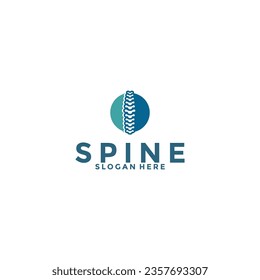 Icono de plantilla de diseño de logotipo de columna,Concepto único de diseño de logotipo de quiropráctica