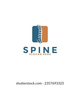 Design-Template-Symbol für das Spine-Logo,Chiropraktisches Logo-Design einzigartiges Ideenkonzept