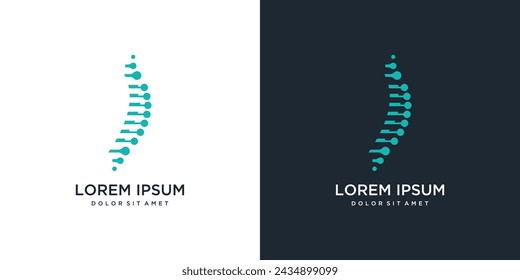 Spine logo design template.spine logo icon