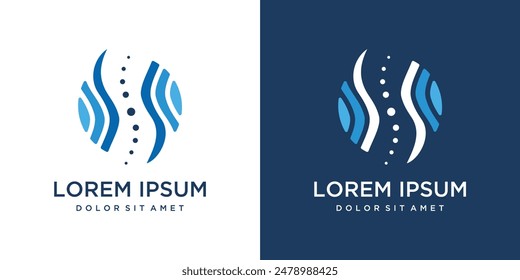 Spine logo design template.spine logo icon	
