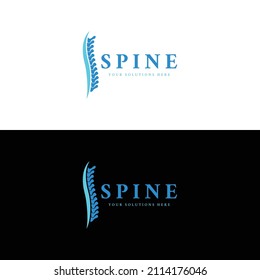 Spine Logo Design Vector Illustration