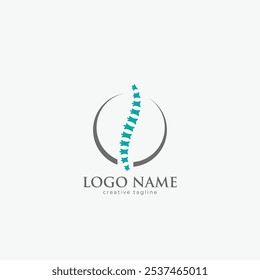 Plantilla de Vector de diseño de logotipo de columna vertebral