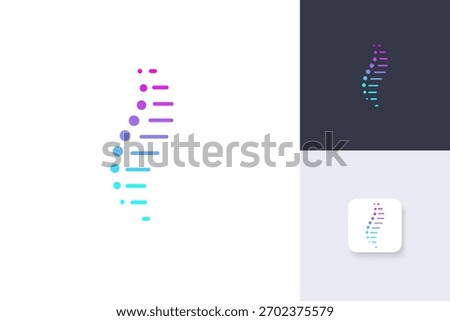 spine logo design vector template